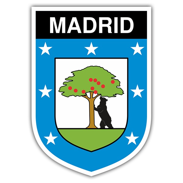 Aufkleber: Wappen Madrid