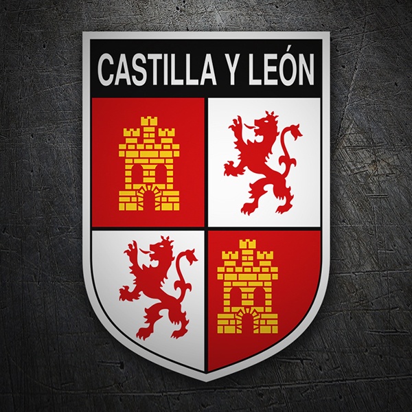 Aufkleber: Wappen Castilla y León