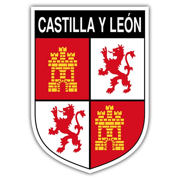 Aufkleber: Wappen Castilla y León
