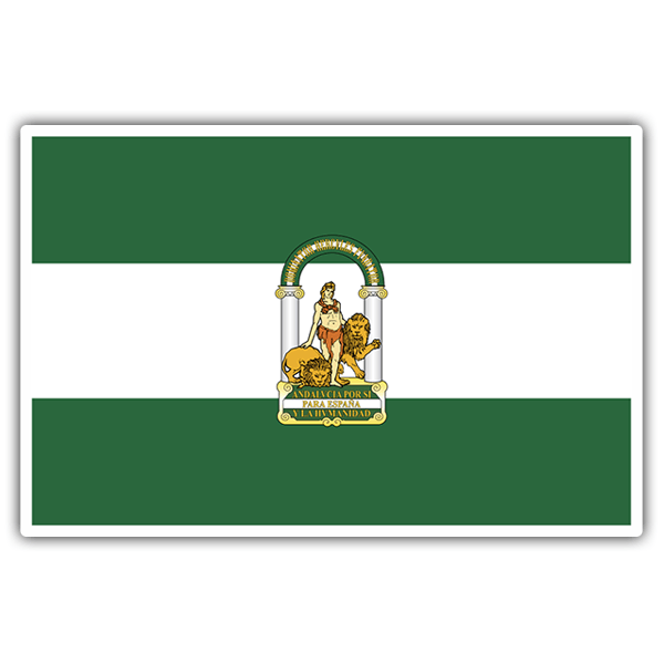 Aufkleber: Flagge Andalusien