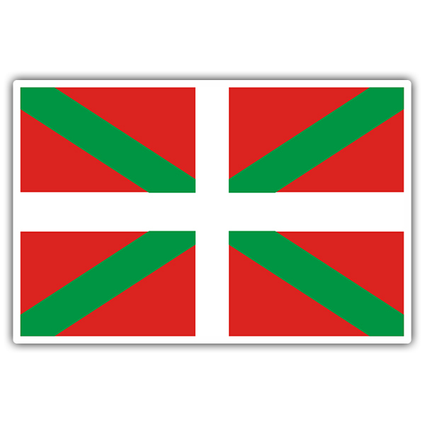 Aufkleber: Flagge Euskadi