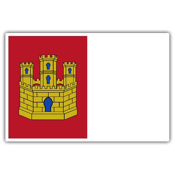 Aufkleber: Flagge kastilien La Mancha