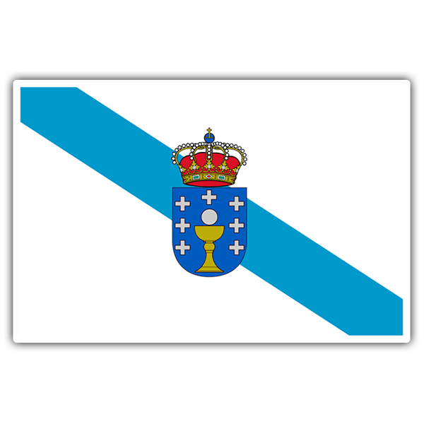 Aufkleber: Flagge Galizien