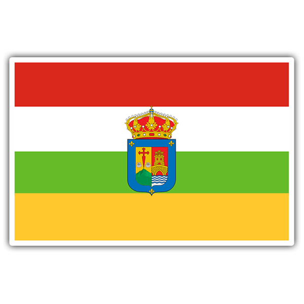 Aufkleber: Flagge La Rioja
