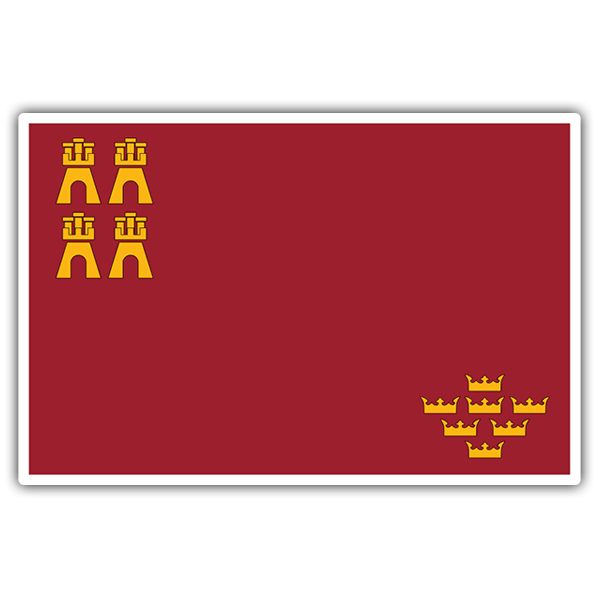 Aufkleber: Flagge von Murcia