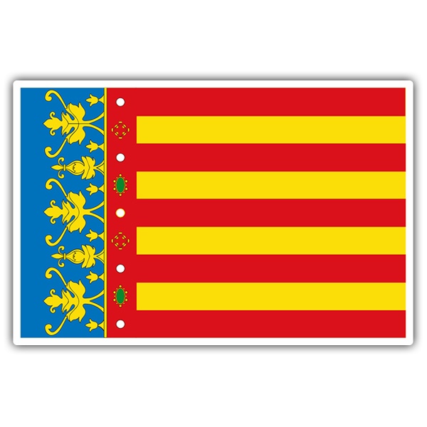 Aufkleber: Flagge Valencia