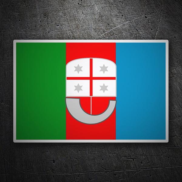 Aufkleber: Flaggen Ligurien