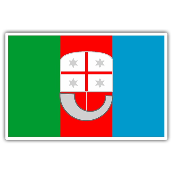 Aufkleber: Flaggen Ligurien