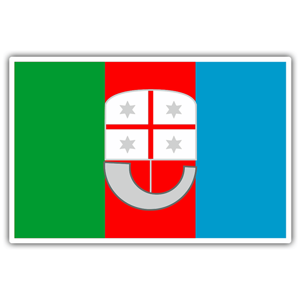 Aufkleber: Flaggen Ligurien 0