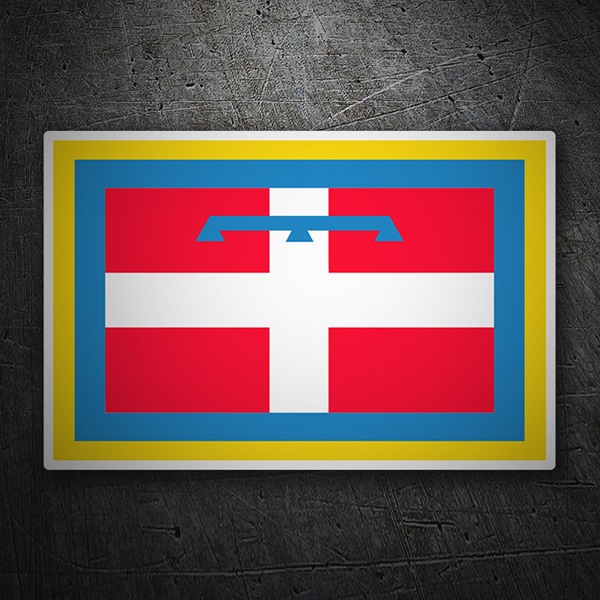 Aufkleber: Flaggen Piemont