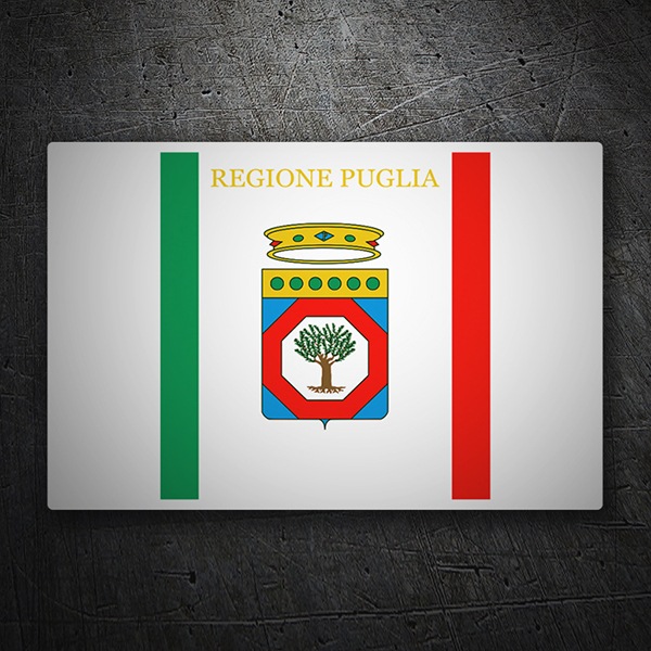 Aufkleber: Flagge Apulien