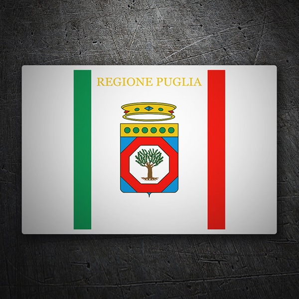 Aufkleber: Flagge Apulien