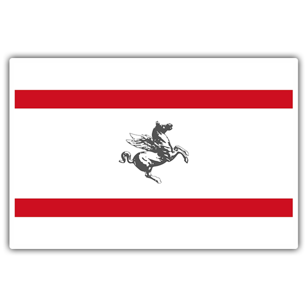 Aufkleber: Flagge Toskana