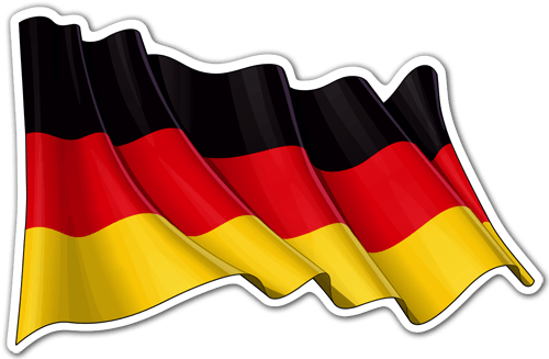 Aufkleber: Deutsch Fahnenschwingen