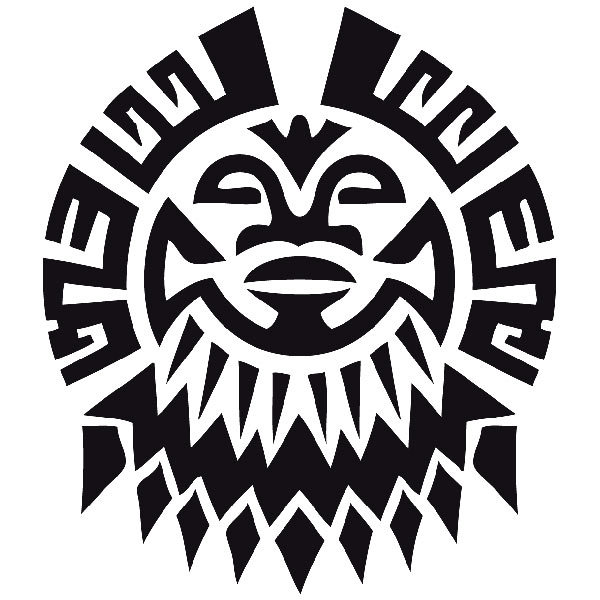 Aufkleber: Tribal Sonne Auto-Aufkleber