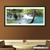 Wandtattoos: Bild Fluss mit Wasserfall 4