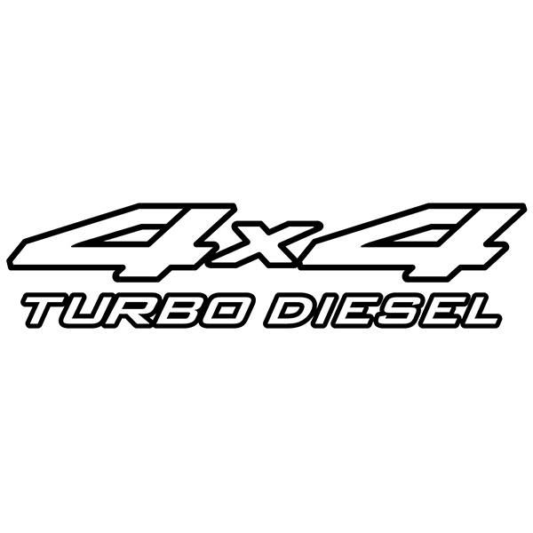 Aufkleber: 4x4 turbo diesel