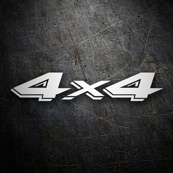 Aufkleber: 4x4 Relief Effekt
