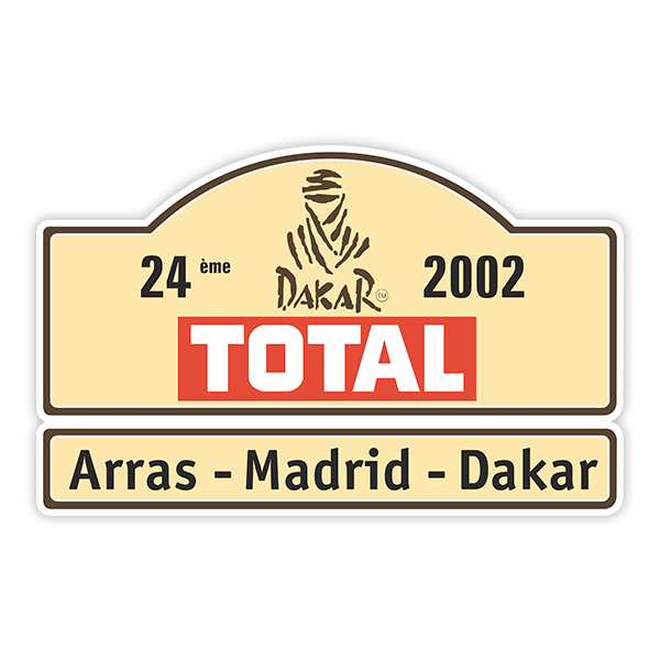 Aufkleber: Dakar 2002