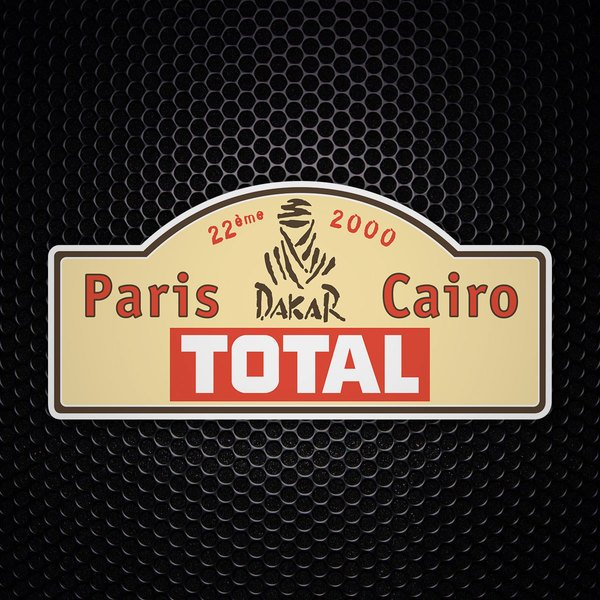 Aufkleber: Paris Dakar 2000