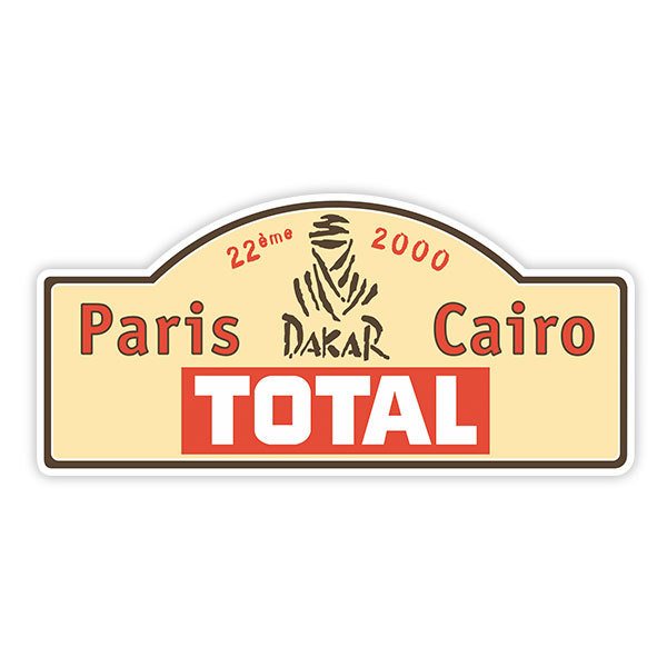Aufkleber: Paris Dakar 2000