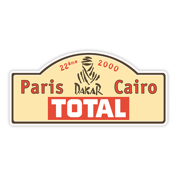 Aufkleber: Paris Dakar 2000