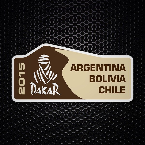 Aufkleber: Dakar 2015 Argentina Bolivia Chile
