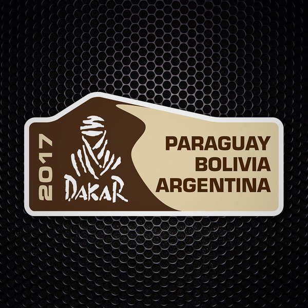 Aufkleber: Dakar Paraguay Bolivien Argentinien 2017