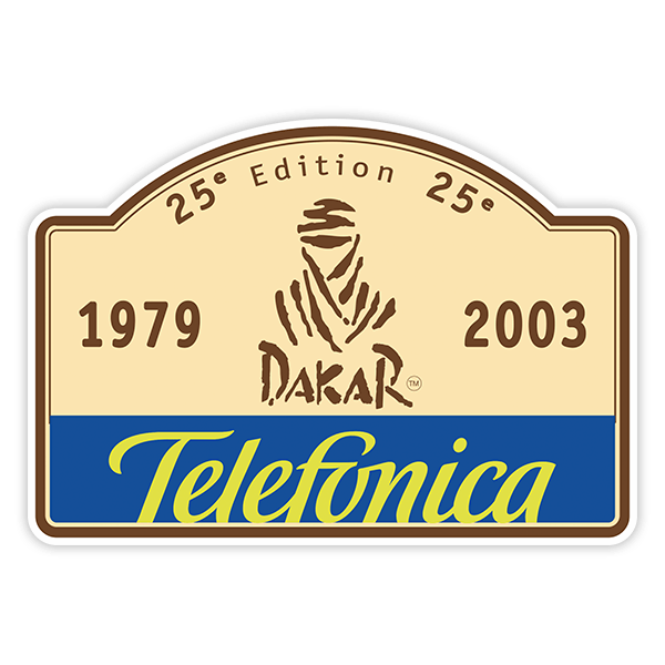 Aufkleber: Dakar 25. Jubil&auml;umsausgabe