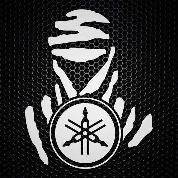 Aufkleber: Radiales Design Dakar