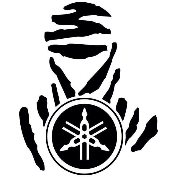 Aufkleber: Radiales Design Dakar