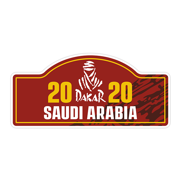 Aufkleber: 20 DAKAR SAUDI ARABIA