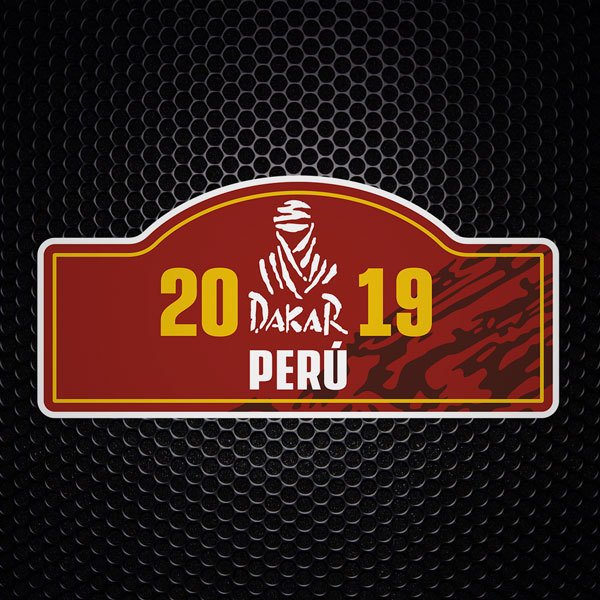 Aufkleber: Nummer 20 DAKAR 2019 PER&Uacute;