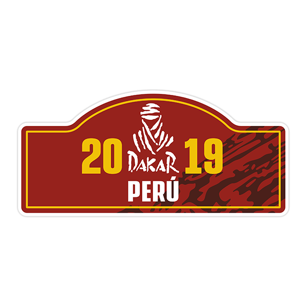 Aufkleber: Nummer 20 DAKAR 2019 PER&Uacute;