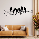 Wandtattoos: 6 Vögel auf einem Zweig 3