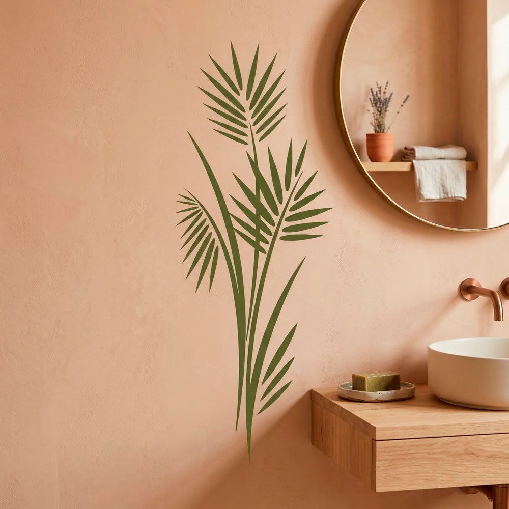 Wandtattoos: Blumiges Bastet