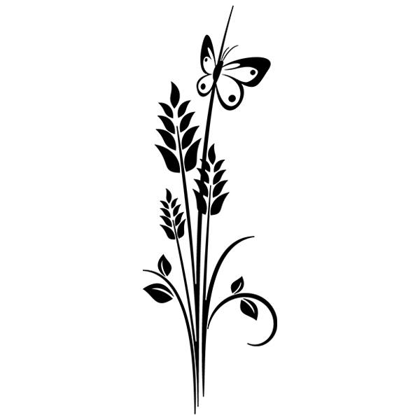 Wandtattoos: Floral Ohren Weizen