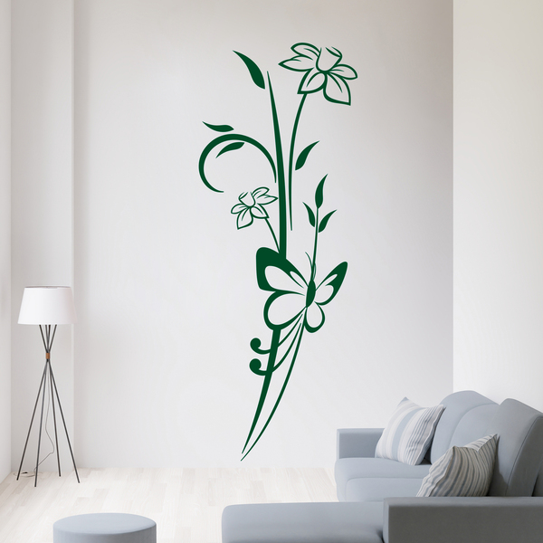 Wandtattoos: Athene mit Blumen