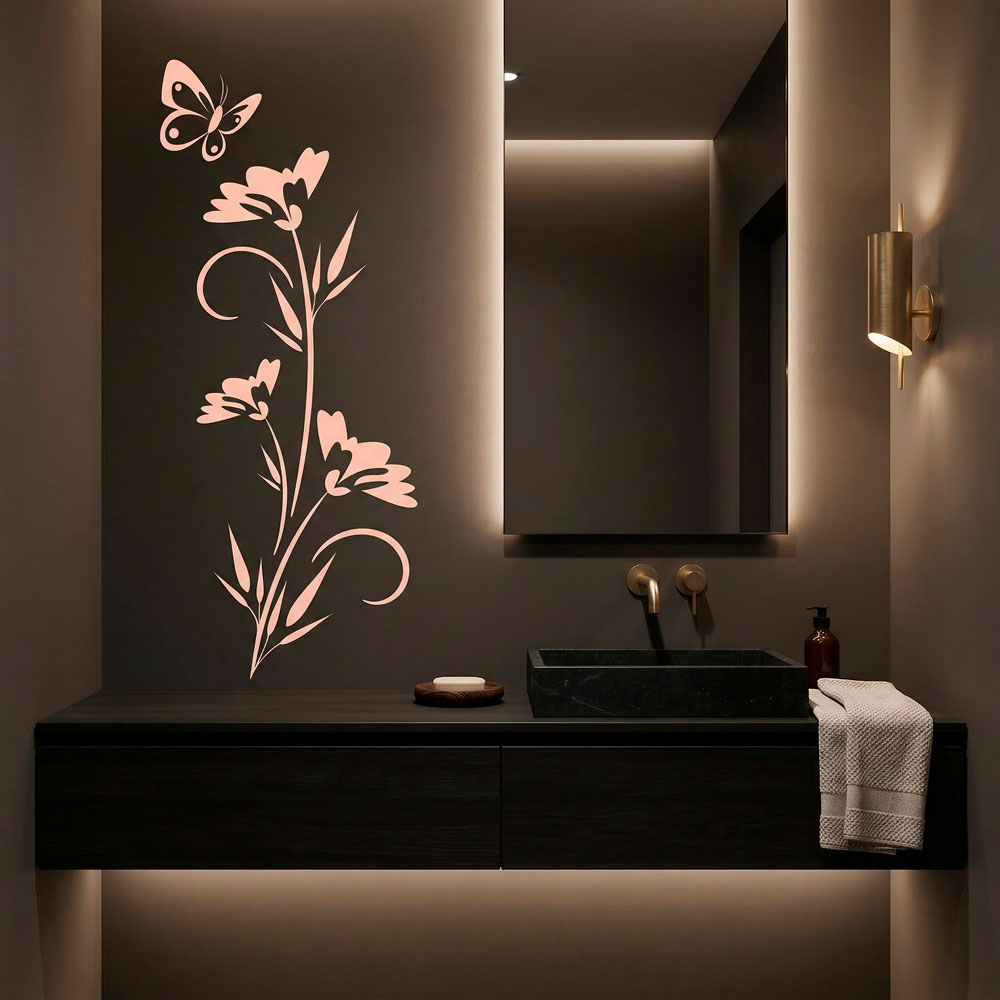 Wandtattoos: Blumenhathor