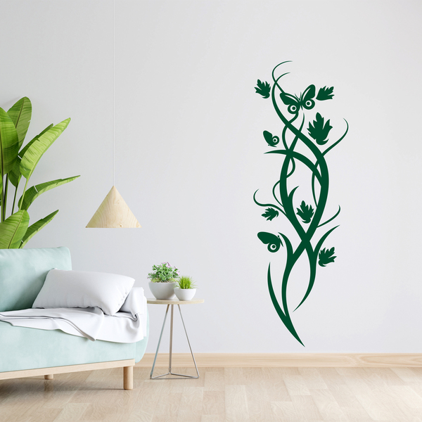 Wandtattoos: Vertikale Blumen