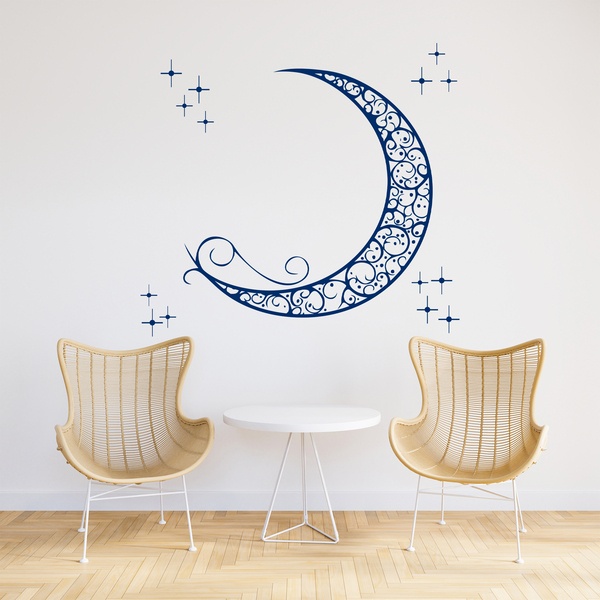 Wandtattoos: Dekorativer Mond