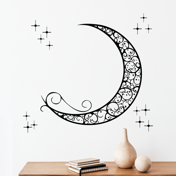 Wandtattoos: Dekorativer Mond