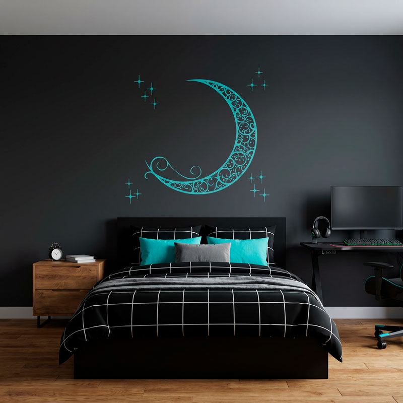 Dekorativer Mond 7/12