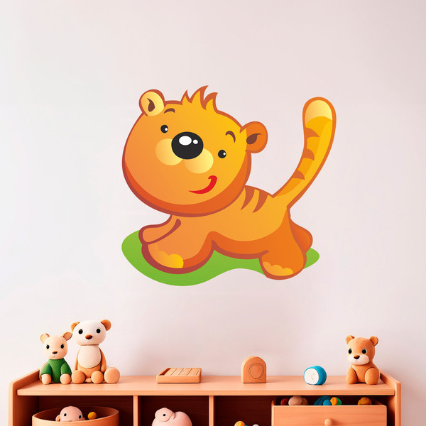 Kinderzimmer Wandtattoo: Tiger Welpe