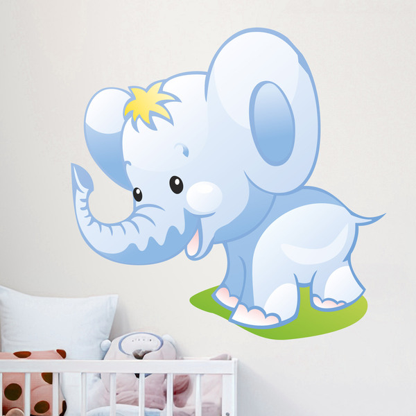 Kinderzimmer Wandtattoo: Elefant Welpen