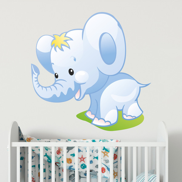 Kinderzimmer Wandtattoo: Elefant Welpen