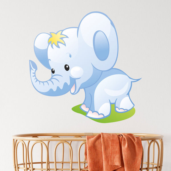 Kinderzimmer Wandtattoo: Elefant Welpen