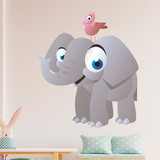 Kinderzimmer Wandtattoo: Lächelnder Elefant 3