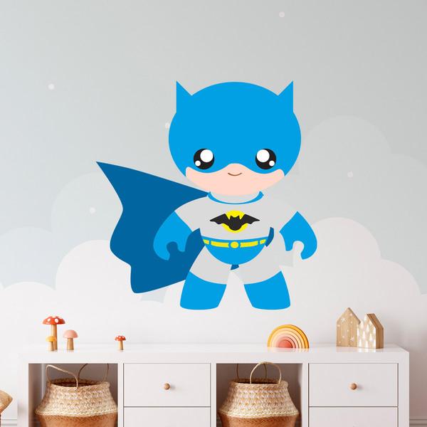 Kinderzimmer Wandtattoo: Batman-Blau