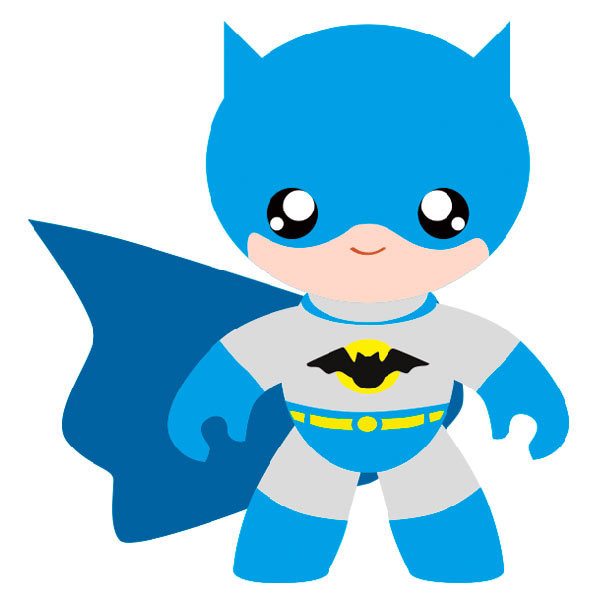 Kinderzimmer Wandtattoo: Batman-Blau